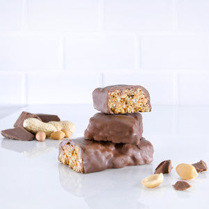 Chocolate Peanut Crisp Bars